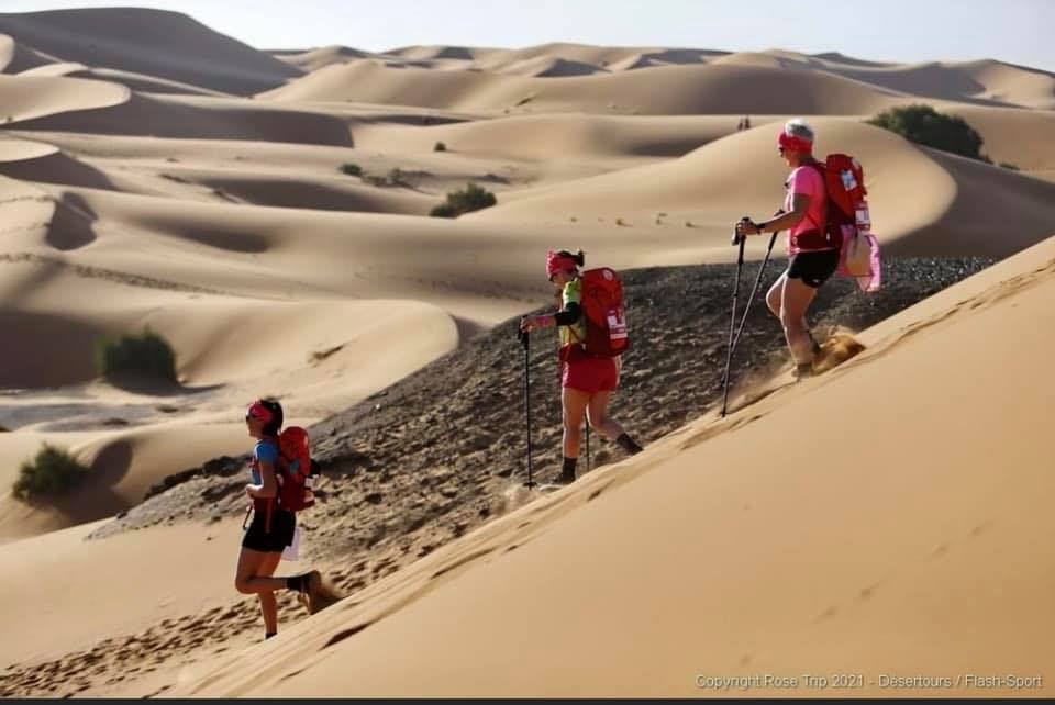 l'équipe des Mam's Rose au Rose Trip Maroc 2021