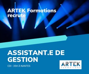 ARTEK Formations recrute un.e assistant.e de gestion à Nantes